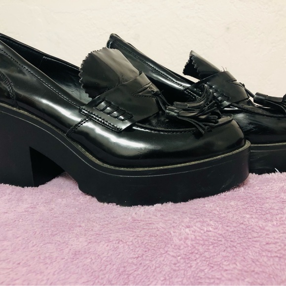 Mossimo Supply Co. Reagan Platform Chunky Tassel Loafers Size 9.5 - Picture 1 of 6